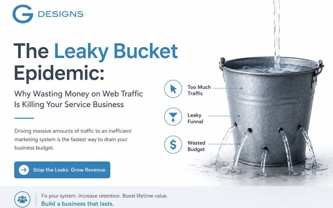 The Leaky Bucket Epidemic: Why Wasting Money on Web Traffic Is Killing Your Service Business