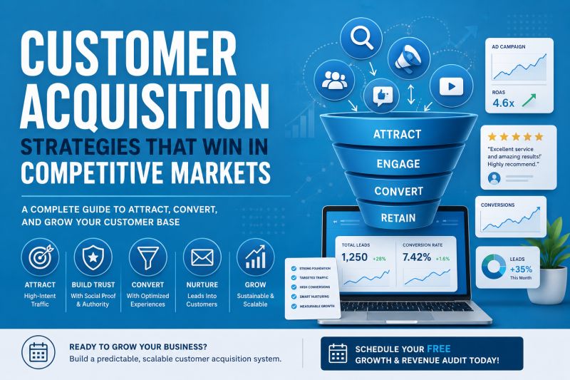Strategies for Acquiring New Customers in a Competitive Online Market